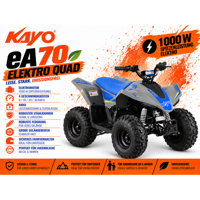 Kayo EA70 Elektro Kinderquad