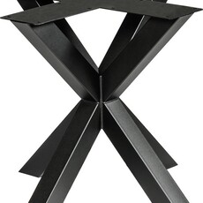 Ronde eettafel Las Vegas Mangohout Zwart