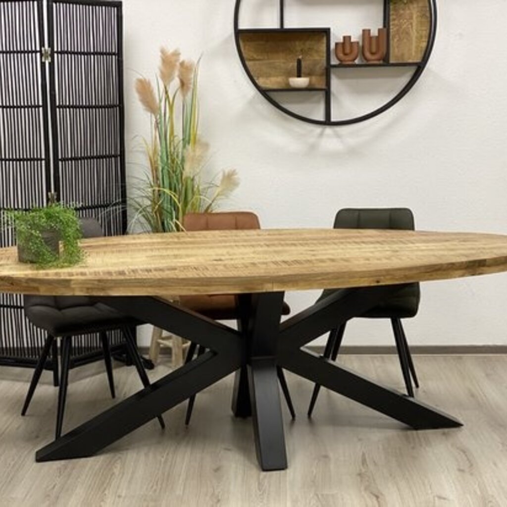 Ovaal eettafel Mangohout Liverpool