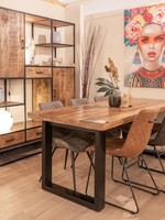 Rechthoek eettafel Mangohout U poot Bristol