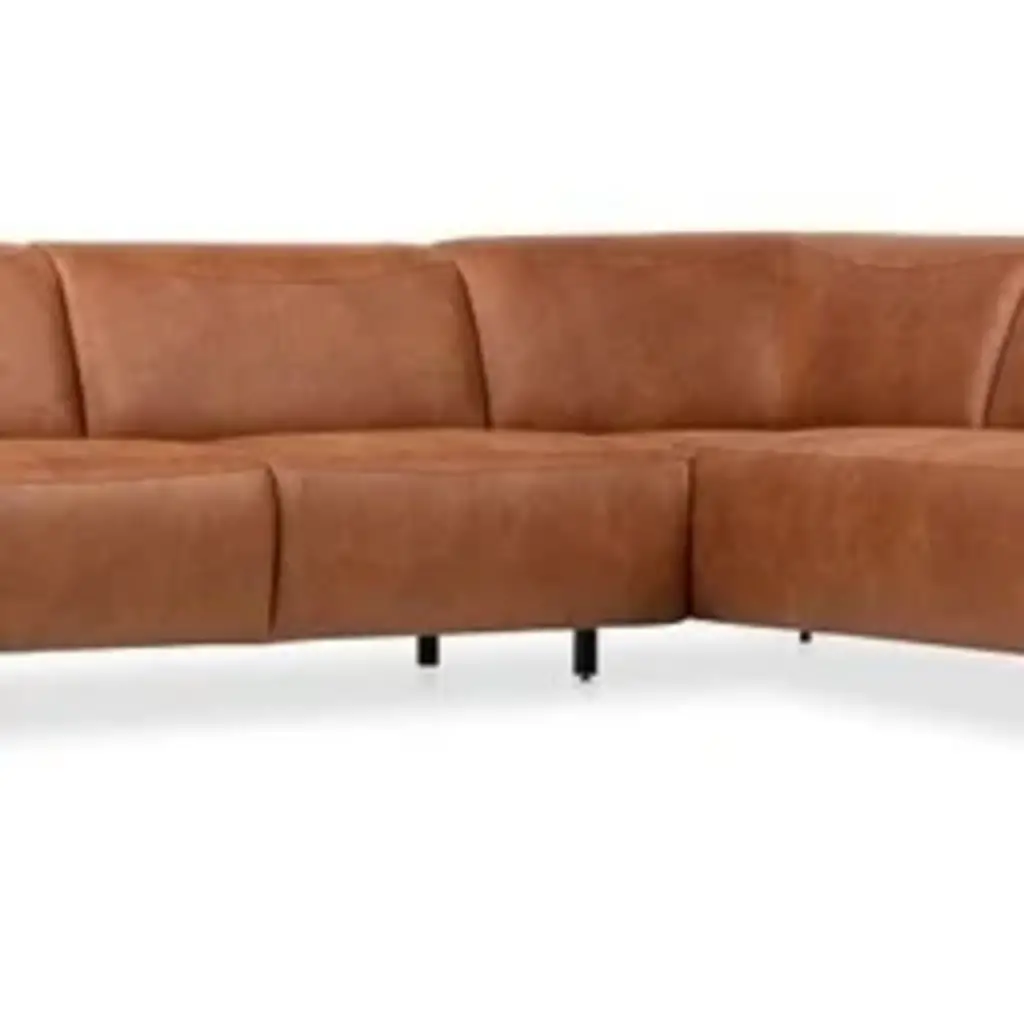 Hoekbank in eco leder Belfast