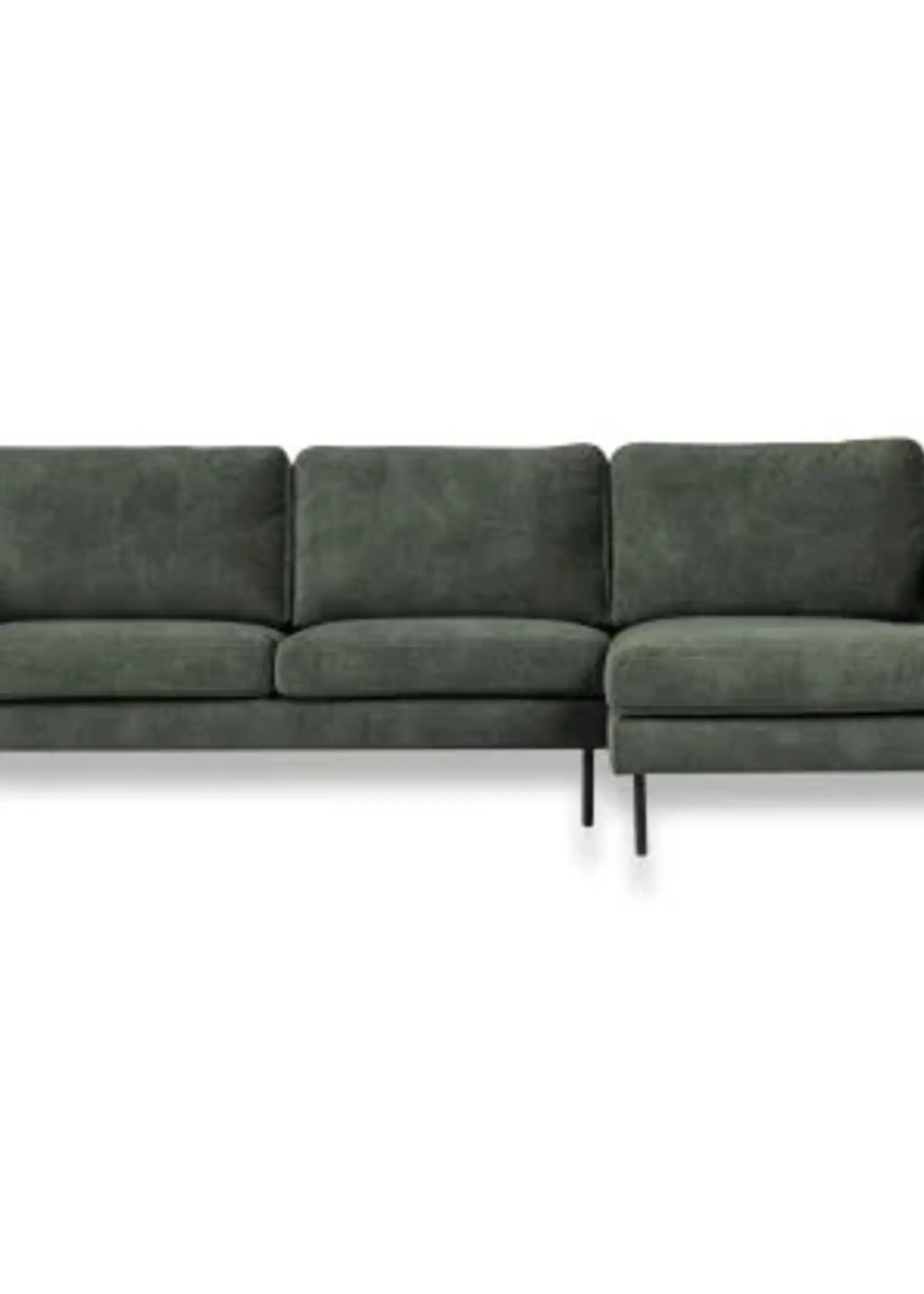 Hoekbank kleur stof velvet Nottingham