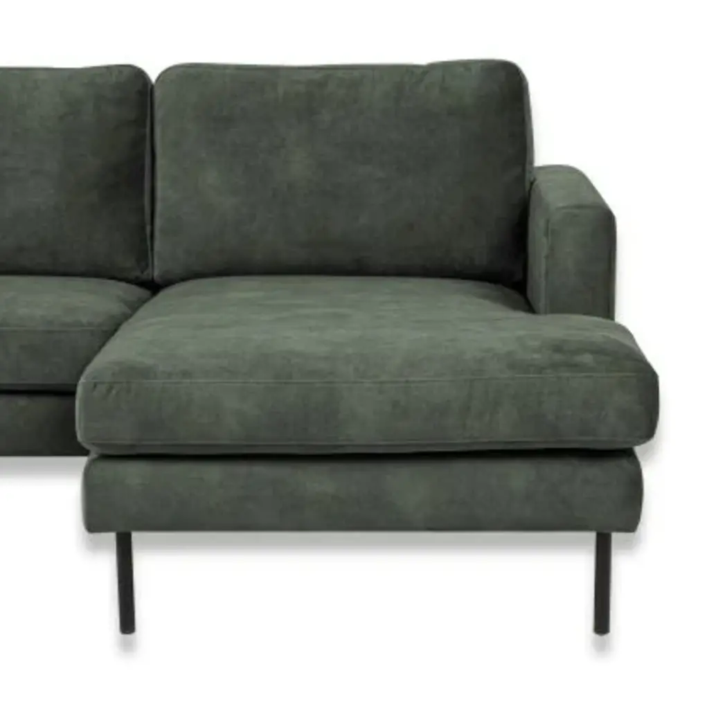 Hoekbank kleur stof velvet Nottingham