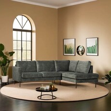 Hoekbank kleur stof velvet Nottingham