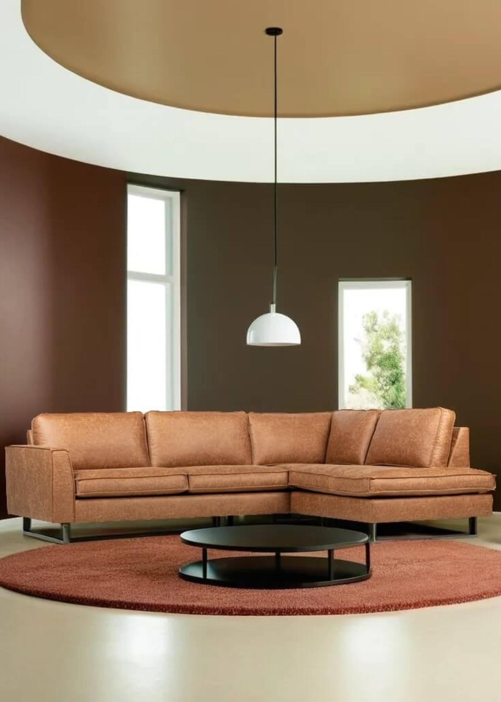 Hoekbank in microvezel stof Coventry