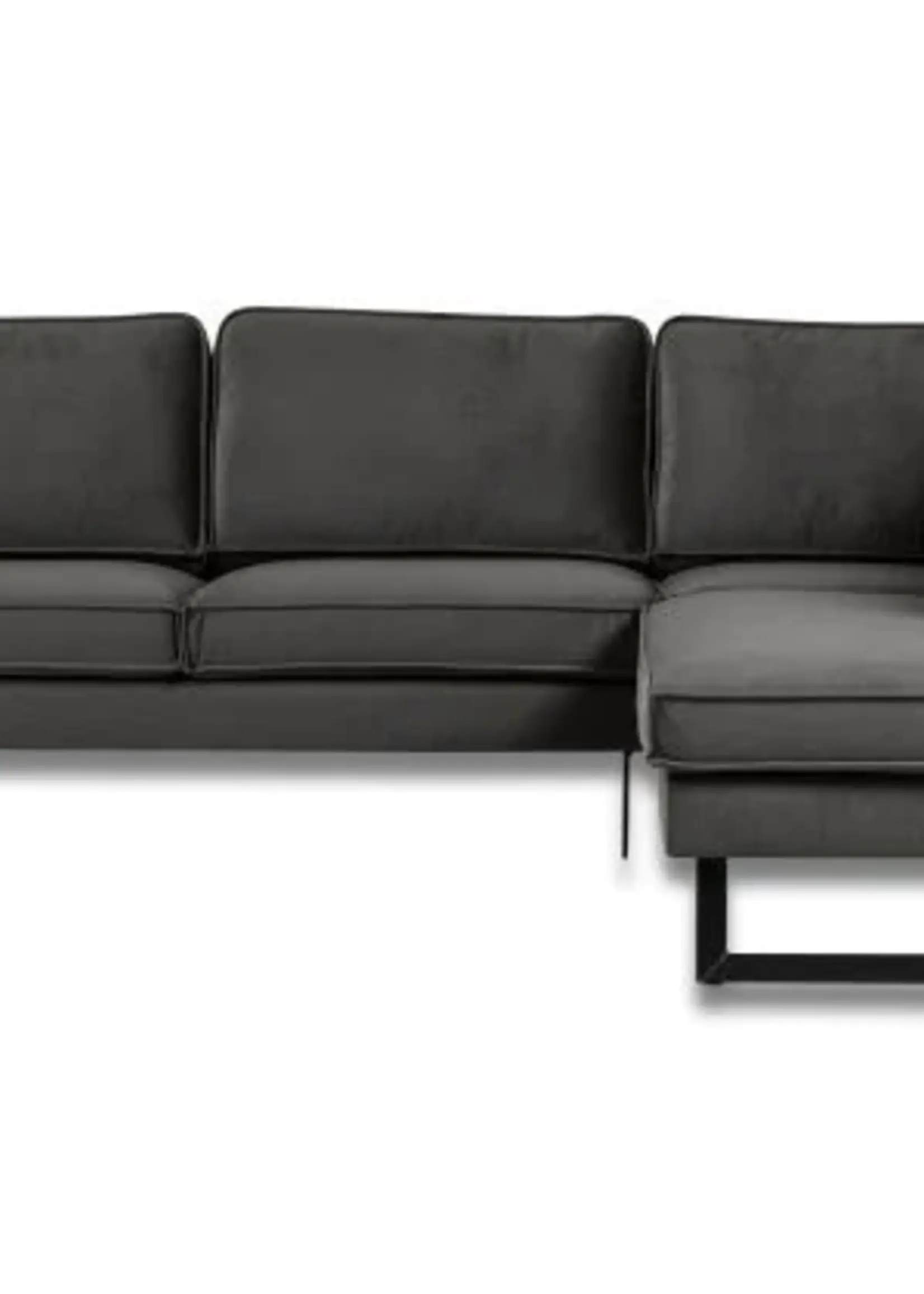 Hoekbank in stof Newcastle