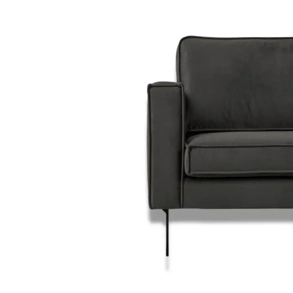 Hoekbank in stof Newcastle