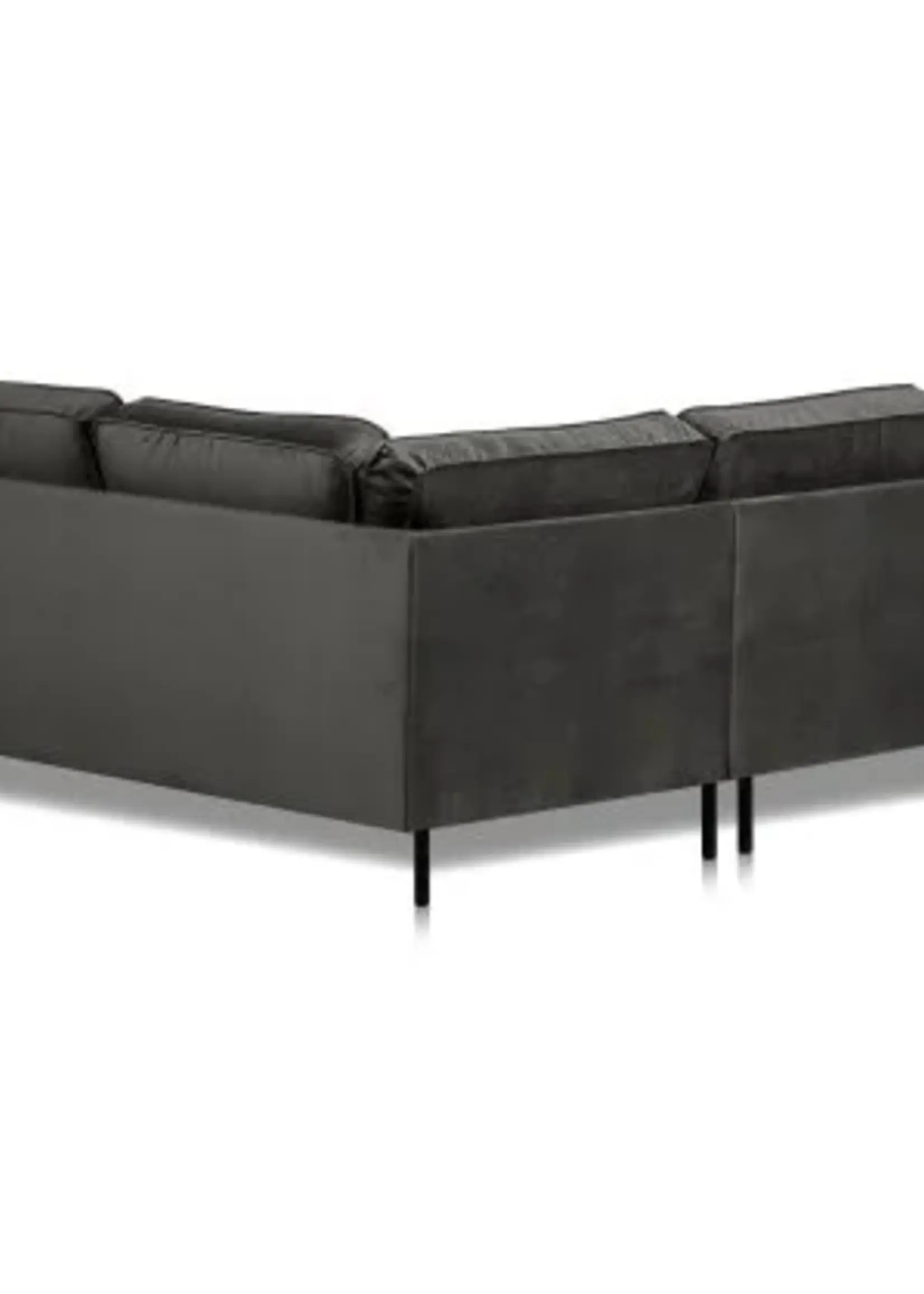 Hoekbank in stof Newcastle