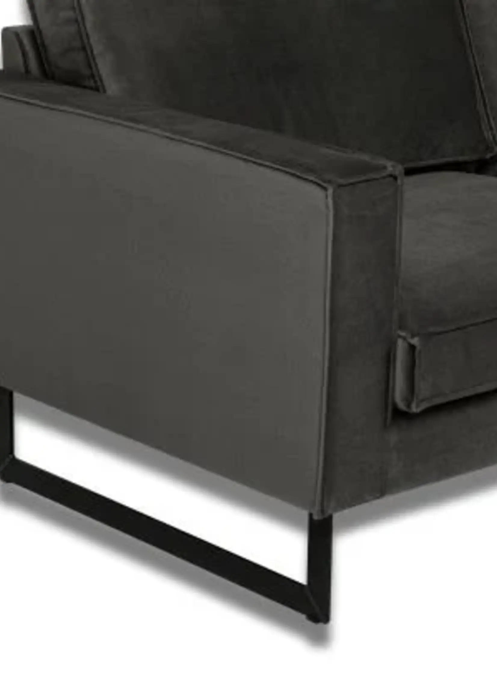 Hoekbank in stof Newcastle