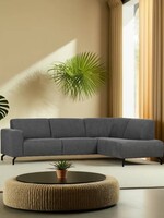 Hoekbank in stof Kingston