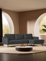 Hoekbank kleur stof velvet Nottingham