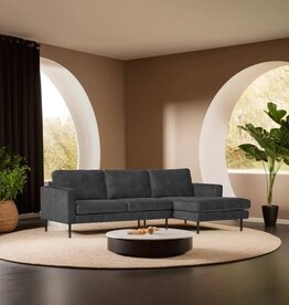 Hoekbank kleur stof velvet Nottingham