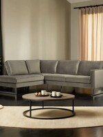 Hoekbank in stof Newcastle