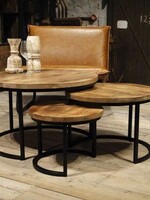 3-Delige salontafelset Mangohout Southampton
