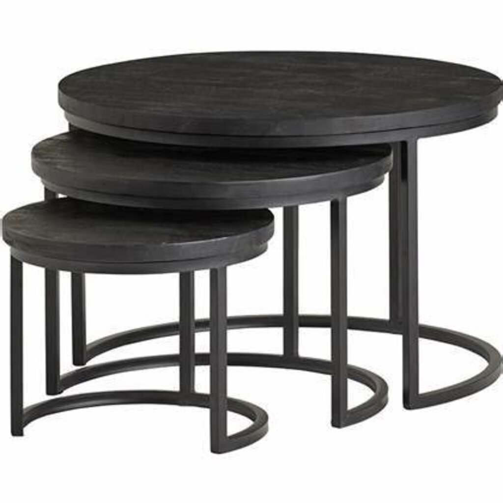 3-Delige salontafelset Mangohout Swansea