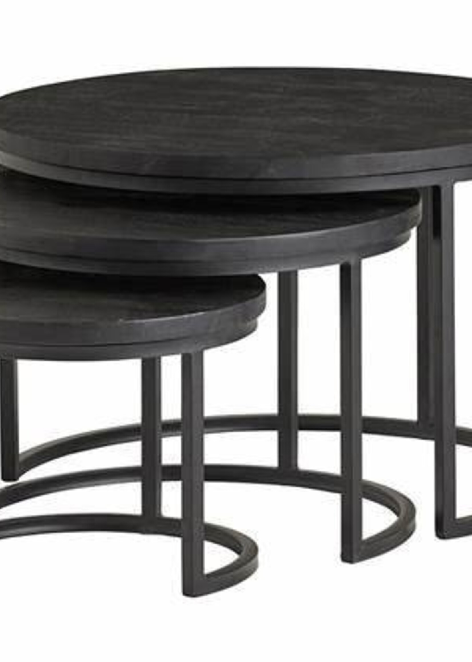 3-Delige salontafelset Mangohout Swansea