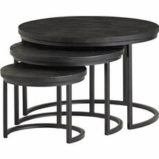 3-Delige salontafelset Mangohout Swansea