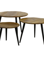 3-Delige salontafelset MangohoutYork