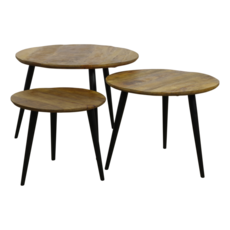 3-Delige salontafelset MangohoutYork