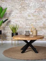 Ronde salontafel Mangohout Sunderland