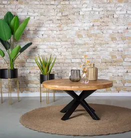 Ronde salontafel Mangohout Sunderland