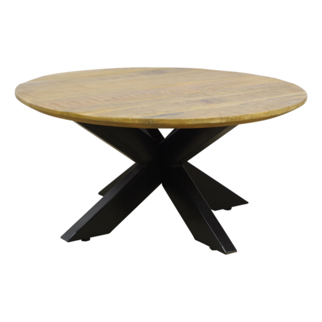 Ronde salontafel Mangohout Sunderland