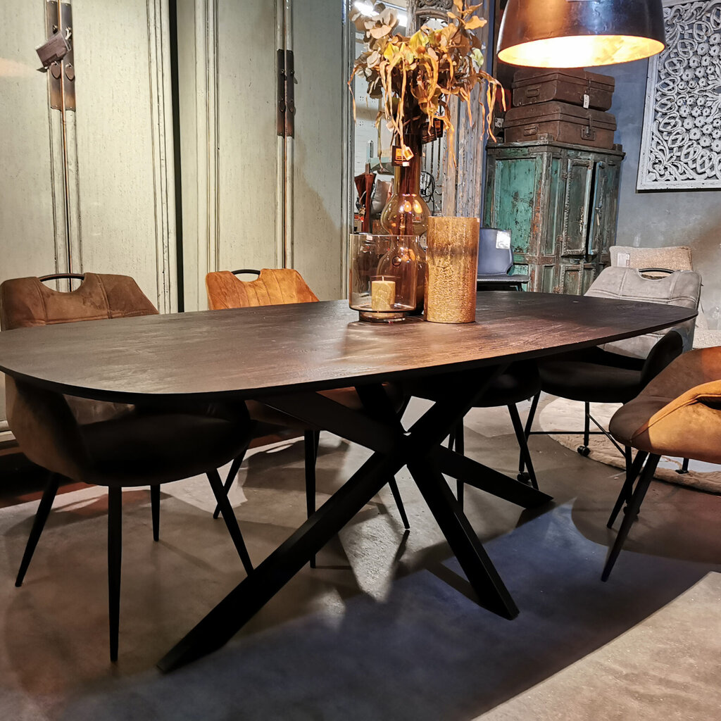 Deens Ovaal eettafel Mangohout Luton