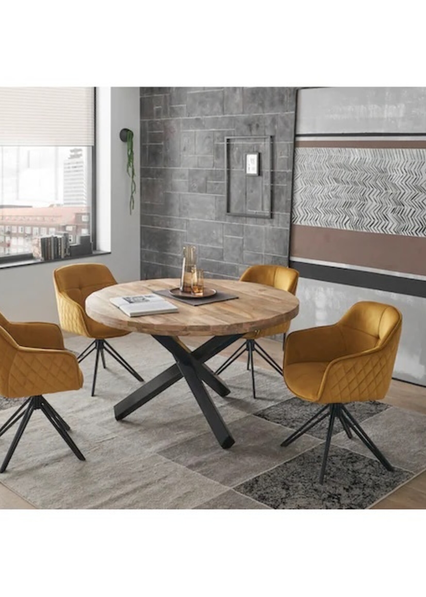 Ronde eettafel Mangohout London