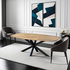 Deens Ovaal eettafel Mangohout Reading