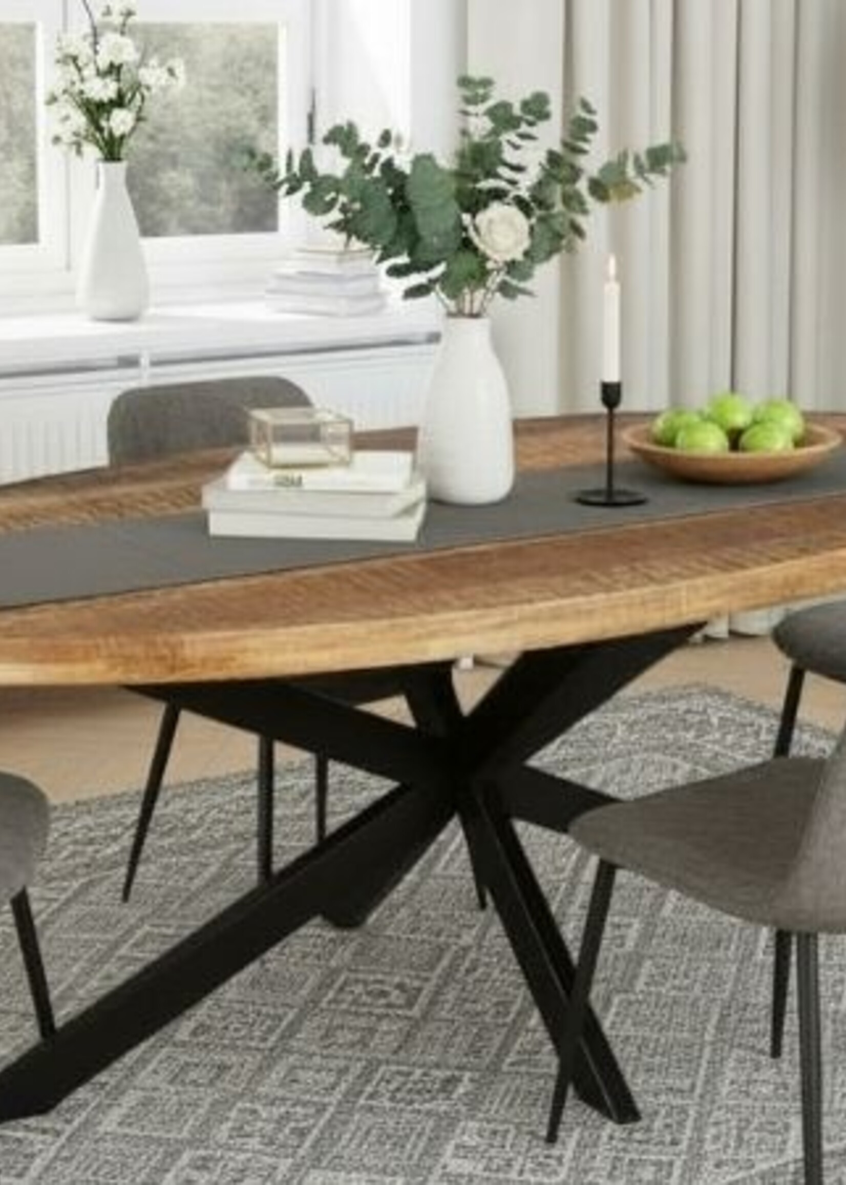 Ovaal eettafel Mangohout Liverpool