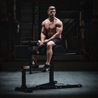 Crossmaxx® LMX1742 Crossmaxx® Glute Ham Developer PRO (black)