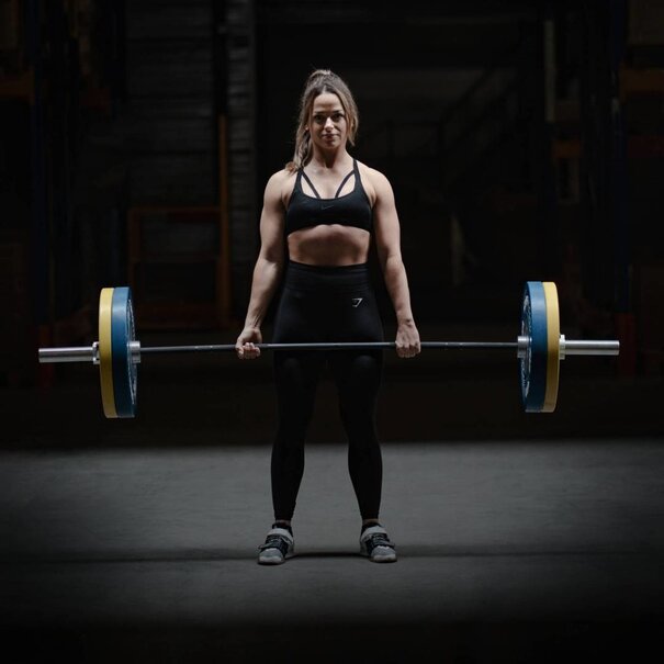 Crossmaxx® LMX44 Crossmaxx® Olympic comp bar 50mm, 200cm 15kg (black/chrome)