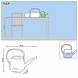 YULA watering can white/gray semi-gloss YULA watering can white/gray semi-gloss