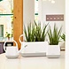YULA watering can white/gray semi-gloss YULA watering can white/gray semi-gloss