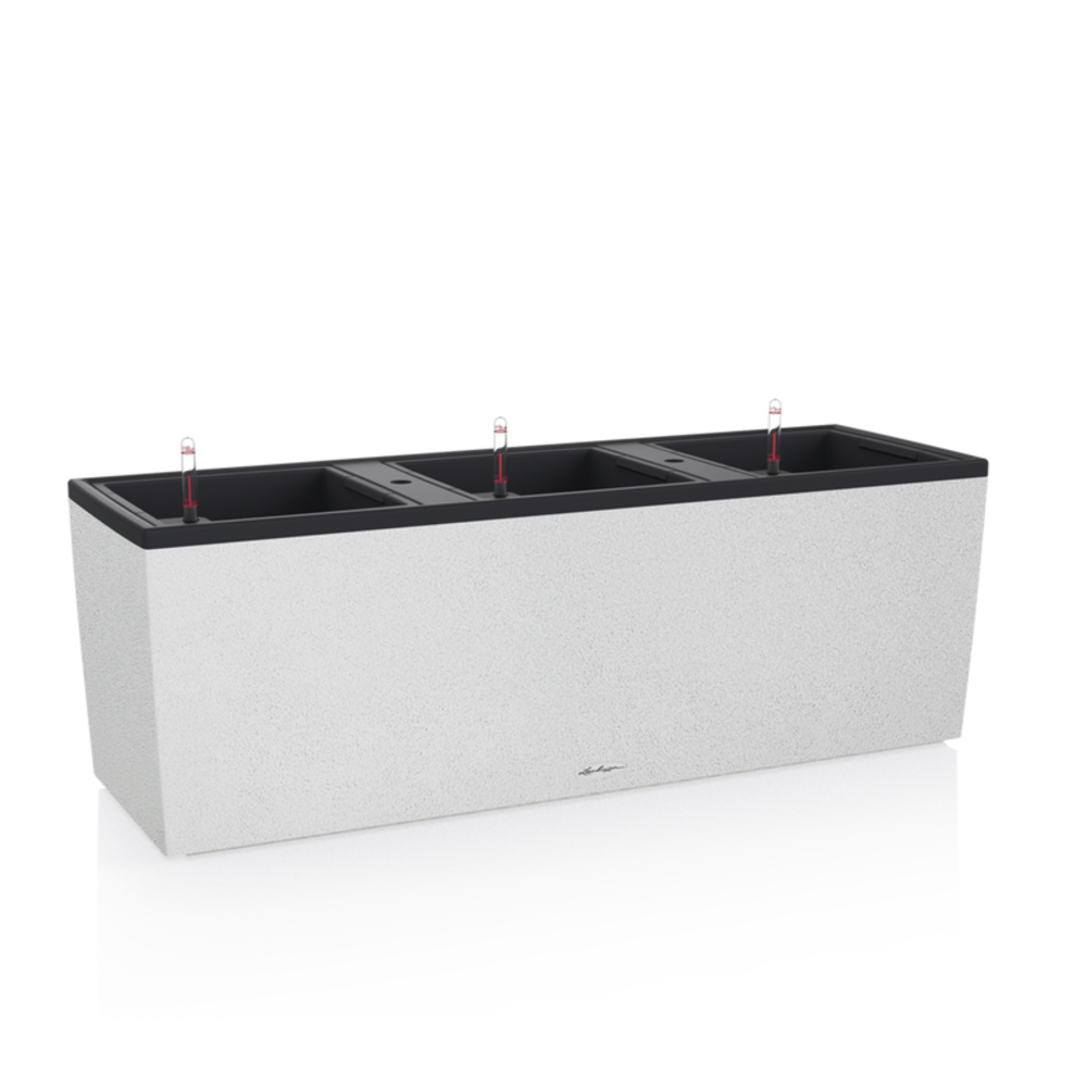 LECHUZA TRIO Stone blanc quartz