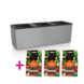 LECHUZA TRIO Stone 30 stone grey + 3x VEGGIEPON 12 liters LECHUZA TRIO Stone 30 stone grey + 3x VEGGIEPON 12 liters