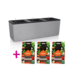 TRIO Stone 30 gris pierre + 3x VEGGIEPON 12 litres* TRIO Stone 30 gris pierre + 3x VEGGIEPON 12 litres*