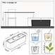 LECHUZA TRIO Cottage light grey LECHUZA TRIO Cottage light grey