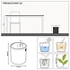 LECHUZA TRENDCOVER anthracite LECHUZA TRENDCOVER anthracite