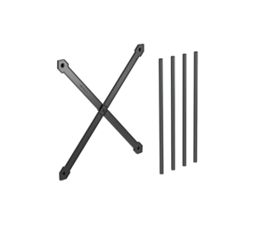 Set of support tubes