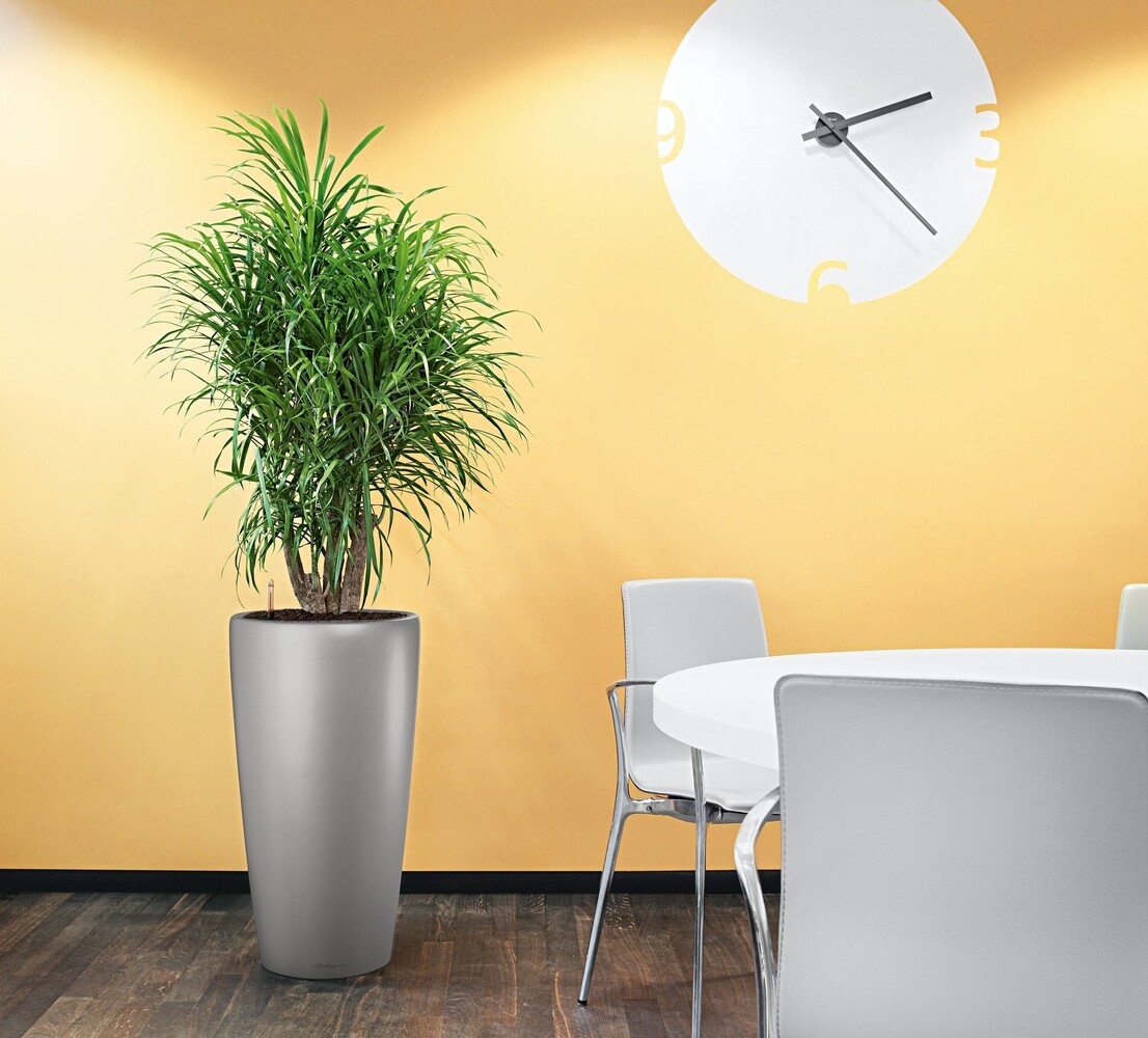 LECHUZA RONDO argent métallisé LECHUZA RONDO argent métallisé