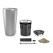 LECHUZA RONDO silver metallic LECHUZA RONDO silver metallic