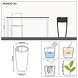 LECHUZA RONDO white high-gloss LECHUZA RONDO white high-gloss