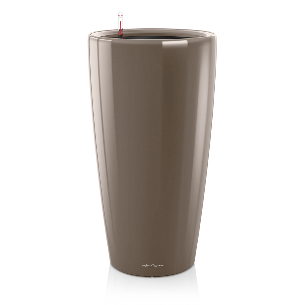 LECHUZA RONDO taupe hochglanz LECHUZA RONDO taupe hochglanz