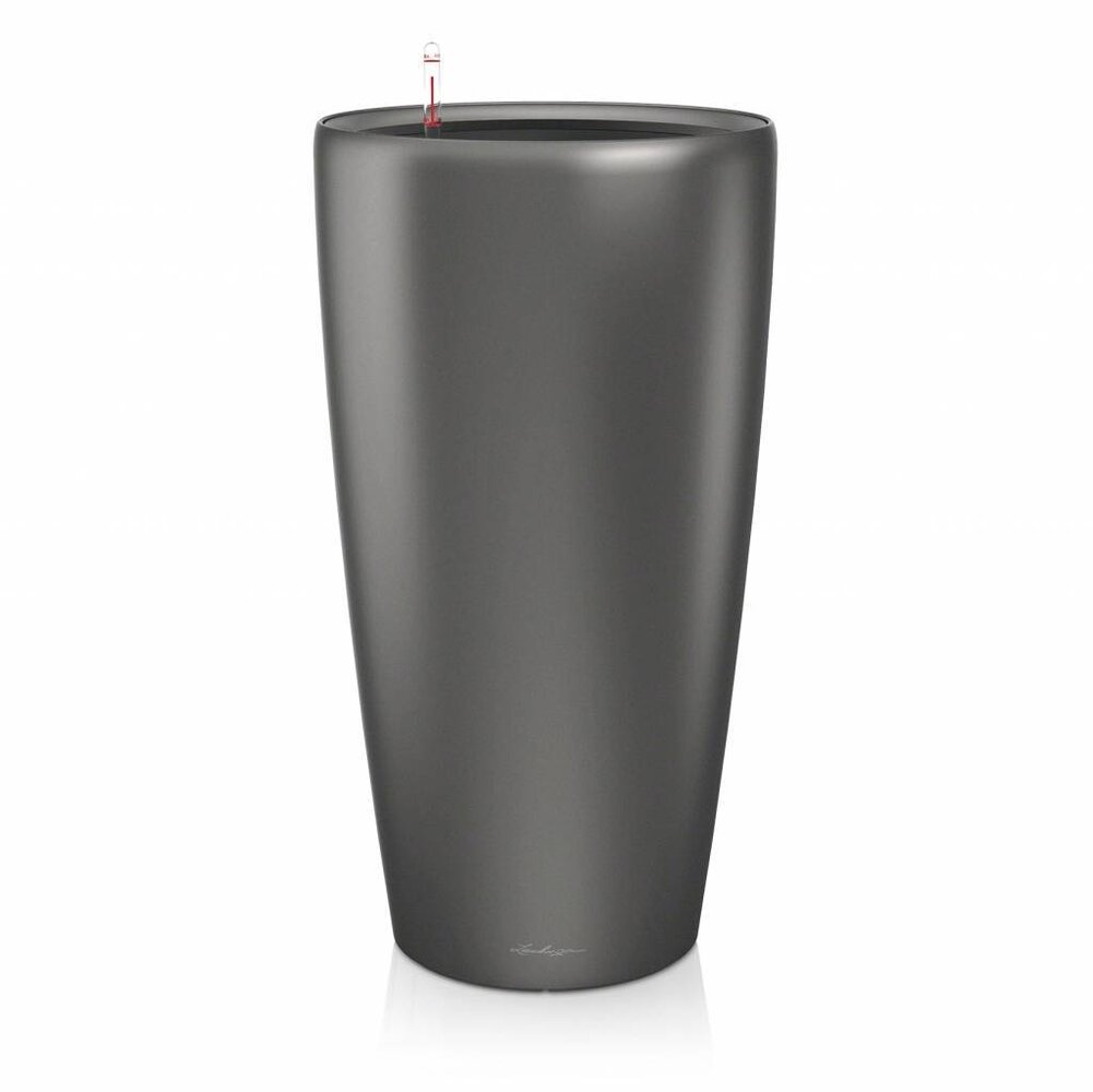 LECHUZA RONDO charcoal metallic LECHUZA RONDO charcoal metallic