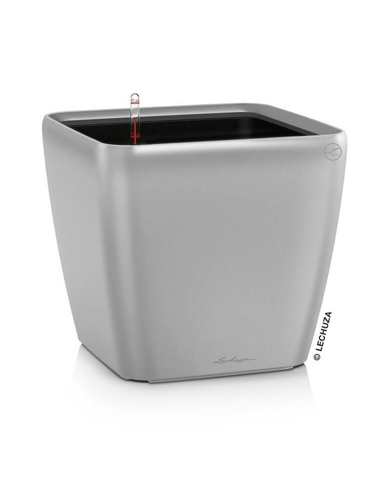 LECHUZA QUADRO LS silver metallic