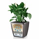 LECHUZA QUADRO LS silver metallic LECHUZA QUADRO LS silver metallic