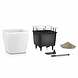 LECHUZA QUADRO LS espresso metallic LECHUZA QUADRO LS espresso metallic