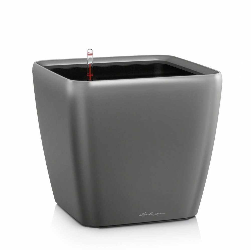 LECHUZA QUADRO LS charcoal metallic LECHUZA QUADRO LS charcoal metallic