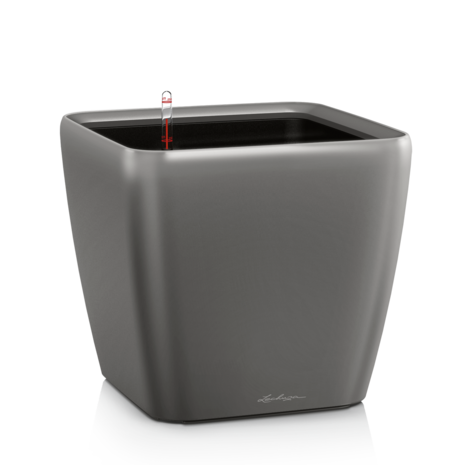 LECHUZA QUADRO LS charcoal metallic LECHUZA QUADRO LS charcoal metallic